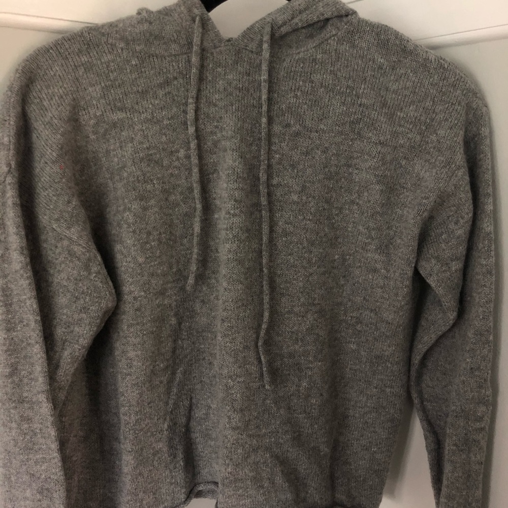 Gray Hooded Sweatshirt